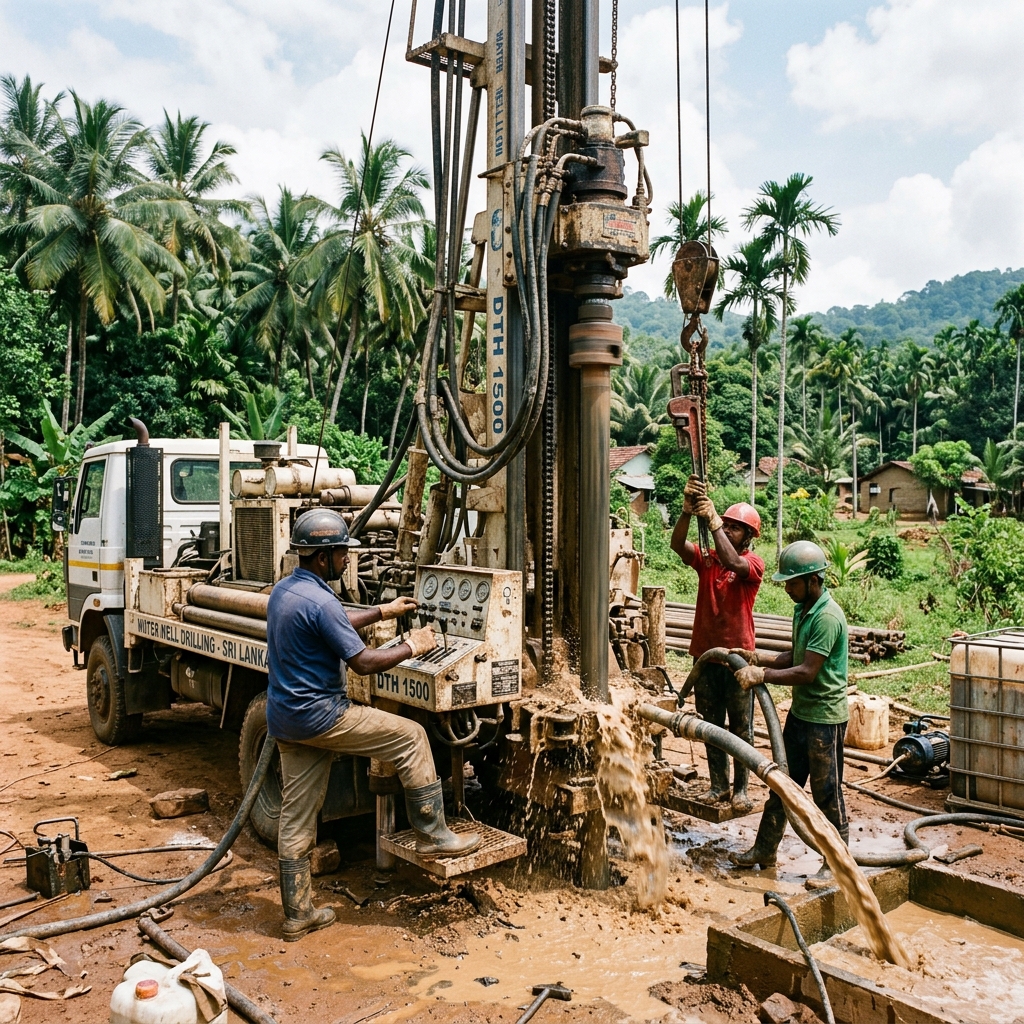 Tube well construction and drilling services in Sri Lanka